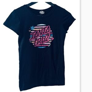 Santa Cruz shirt black size 10/12